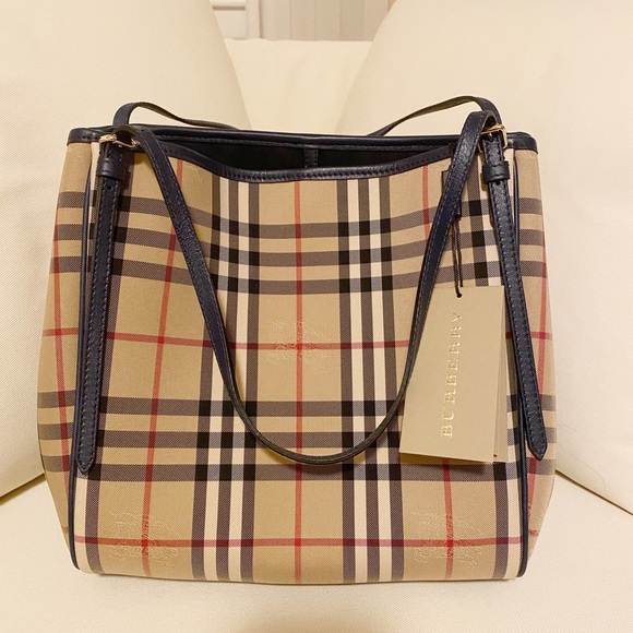 Burberry Handbags - Burberry Horseferry Check Tote Small